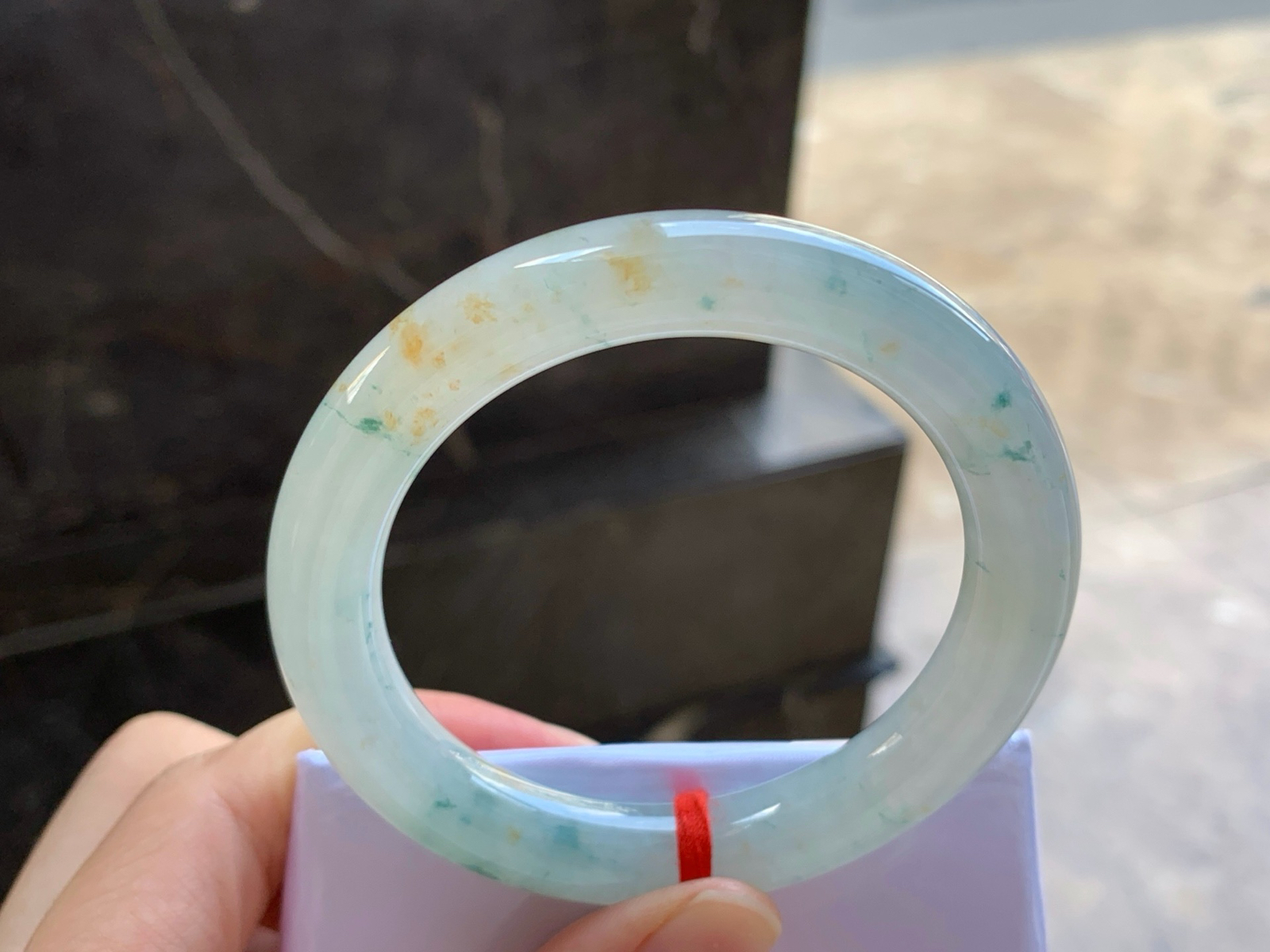 52.5-9.8
飘花圆条手镯^_^清新