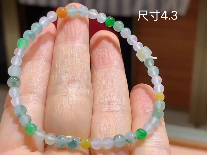 多彩手串 , 尺寸，4.3