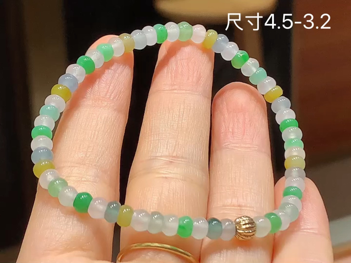 多彩手串  尺寸，4.5-3.2
