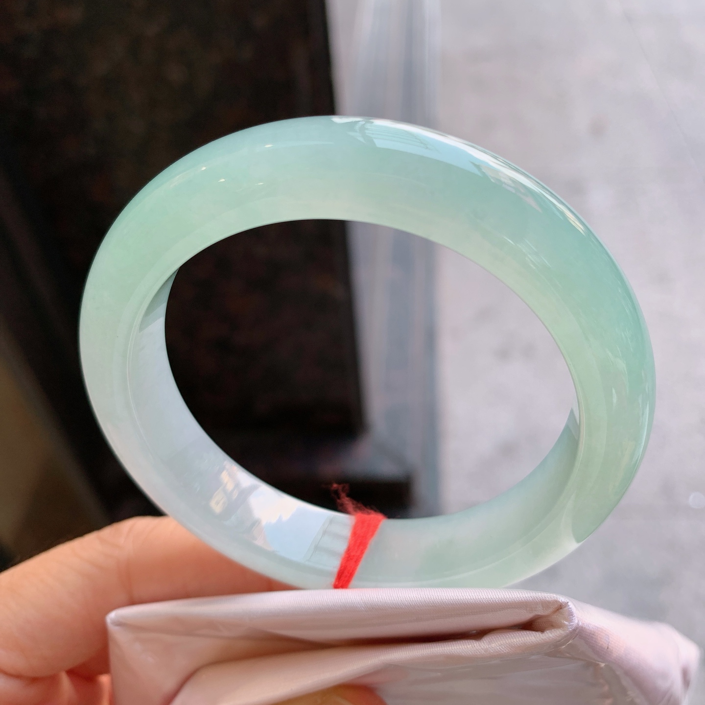 正圈冰飘绿 有纹 尺寸：56/12.5/9 版型好