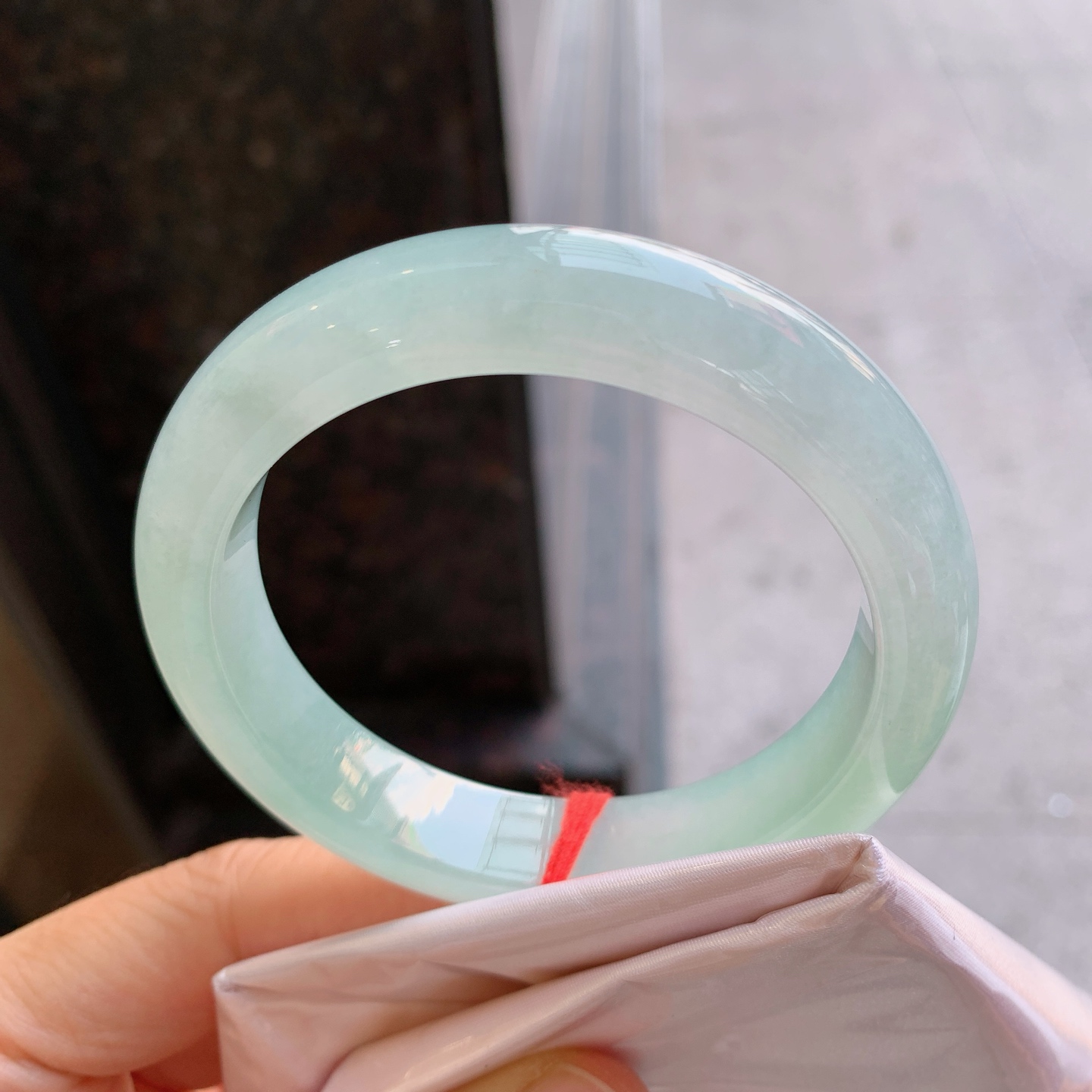 正圈冰飘绿 有纹 尺寸：56/12.5/9 版型好
