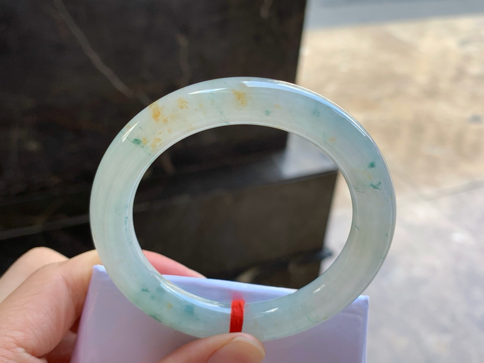 52.5-9.8
飘花圆条手镯^_^清新