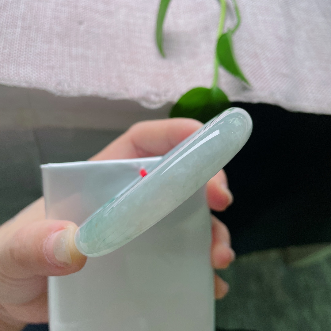 55/11.7/8.6，飘花正圈，肉质细腻干净，温柔淑雅，种老，晶体纹，ss54340a
