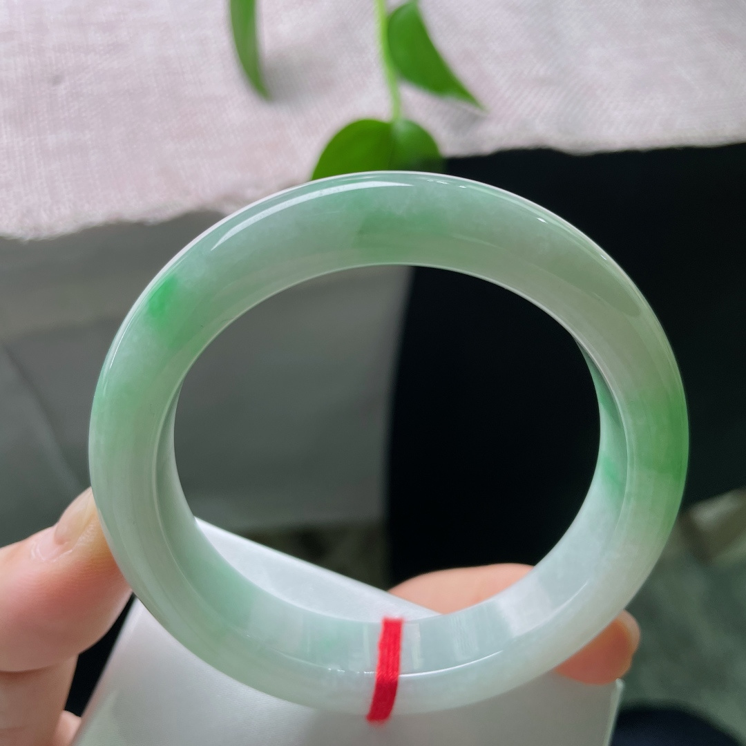 绿底正圈，水润，清雅，优雅永不过时，有棉线，ss54341a
