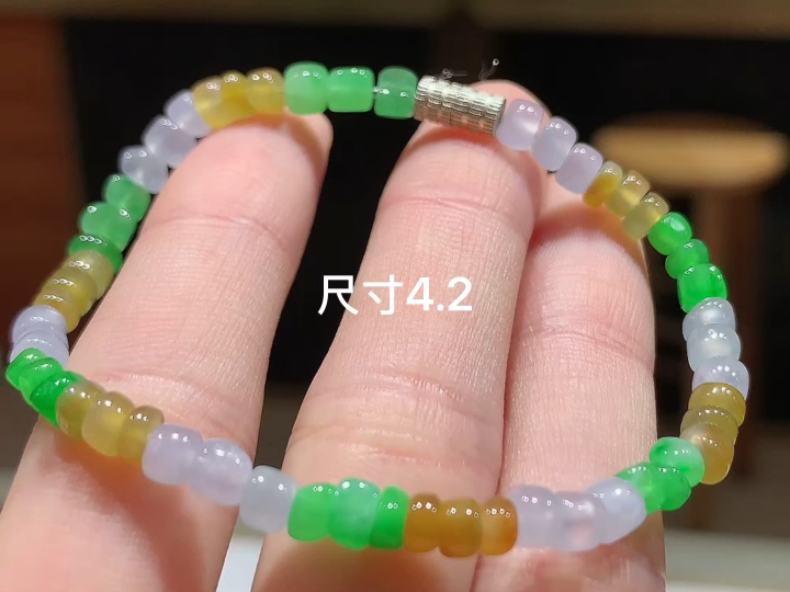 多彩手串 , 尺寸，4.2