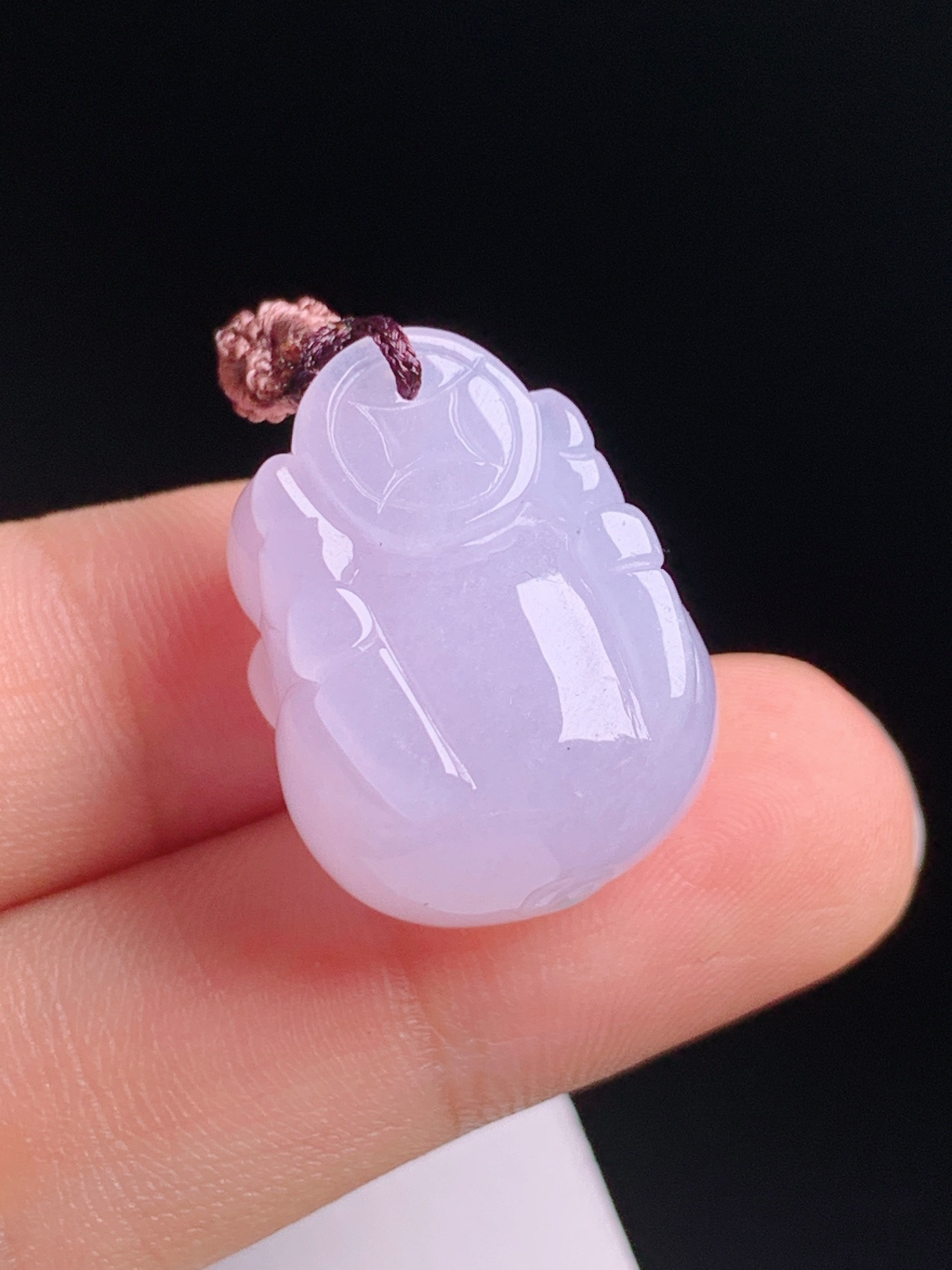 福猪，满色春紫圆润肥厚，聚福吉祥随身