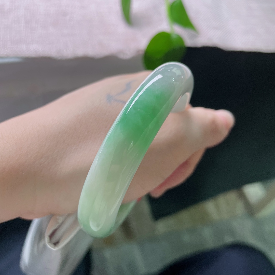 绿底正圈，水润，清雅，优雅永不过时，有棉线，ss54341a