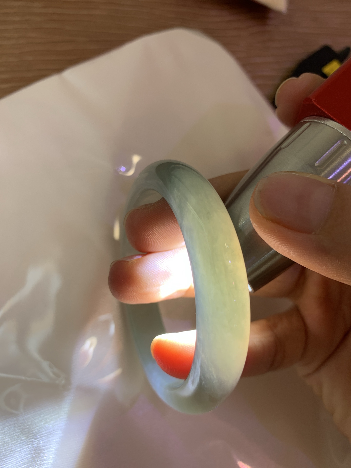半山水正圈 50.1-7.6-10.8 0605-N902 打灯棉絮，细纹，底妆冰润细腻，半山半水天然意境，上手不挑皮，自带清冷感，低调不张扬，越看越有味道