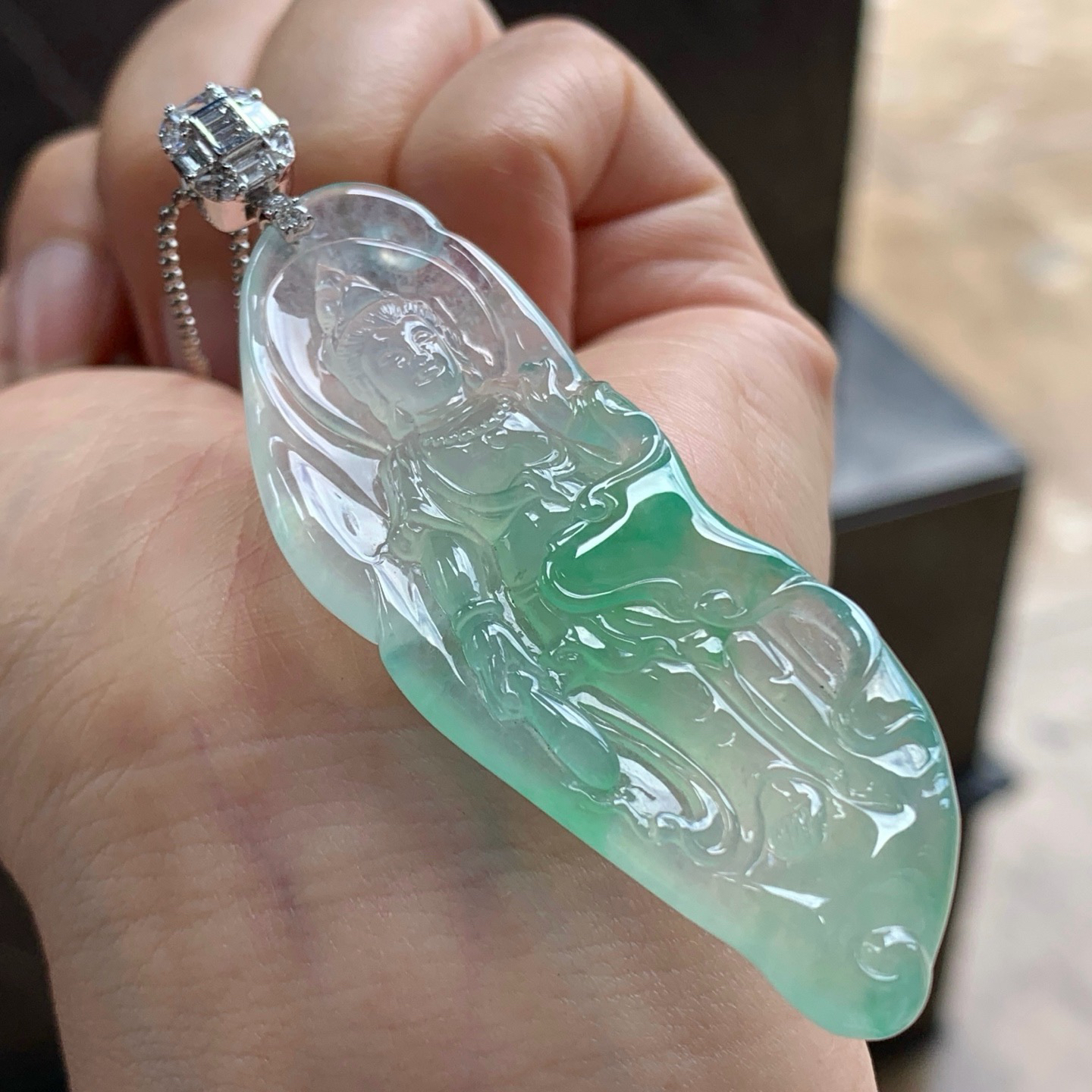 金钻镶嵌冰晴自在观音^_^胶感十足