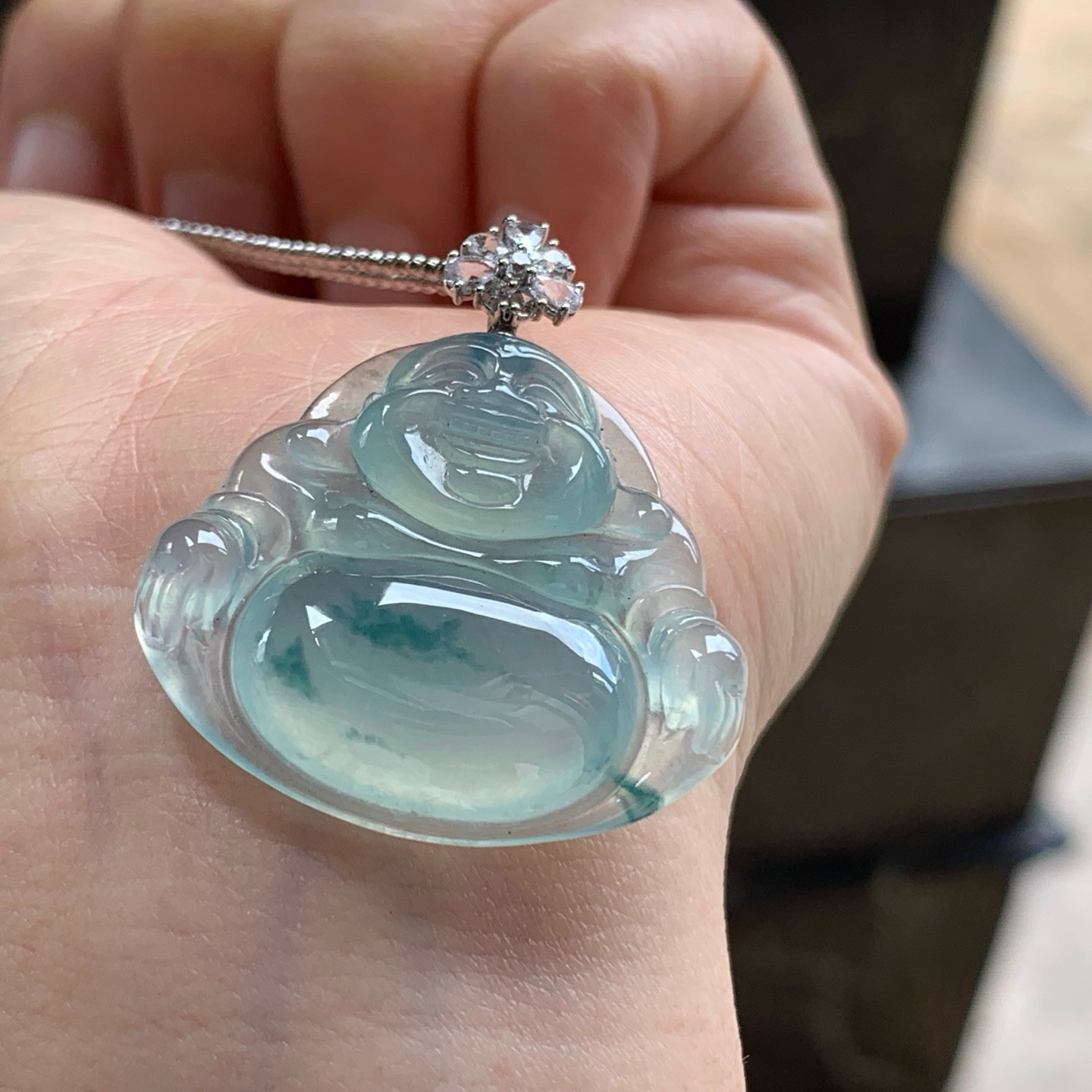 金扣蓝花佛公^_^飘花灵韵冰透