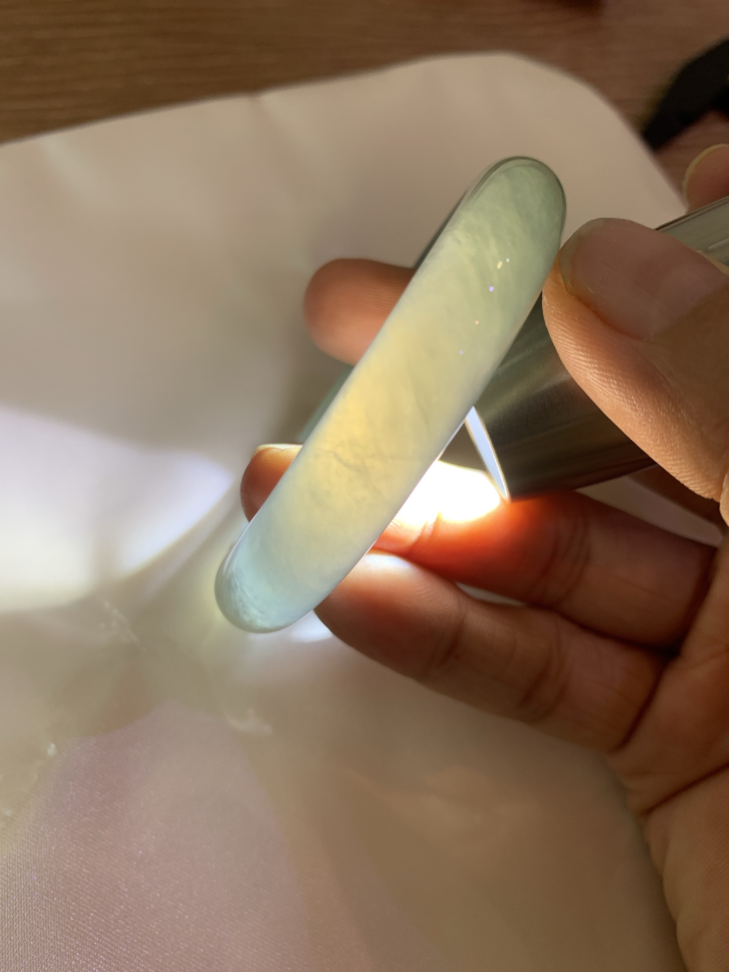 半山水正圈 50.1-7.6-10.8 0605-N902 打灯棉絮，细纹，底妆冰润细腻，半山半水天然意境，上手不挑皮，自带清冷感，低调不张扬，越看越有味道