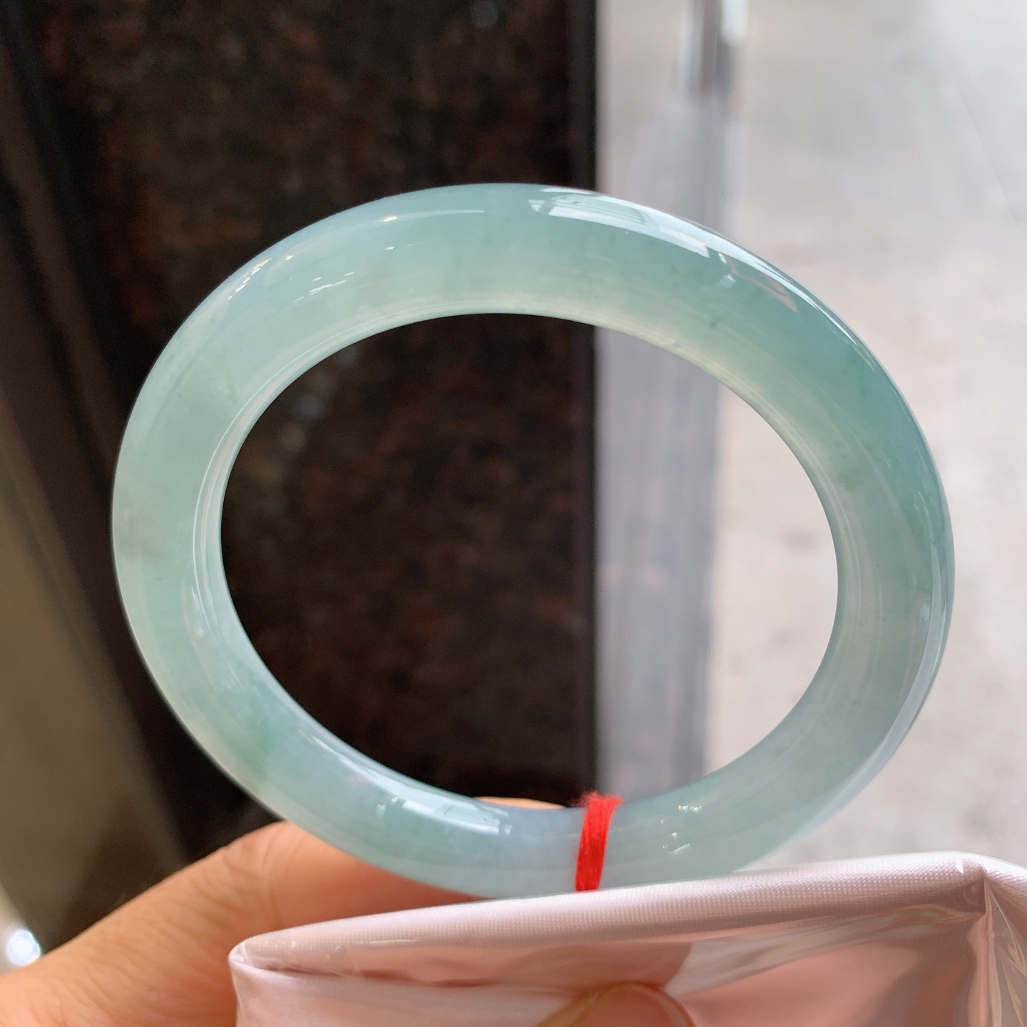 圆条冰蓝水 微棉 尺寸：58/9.8/9.5 细腻
