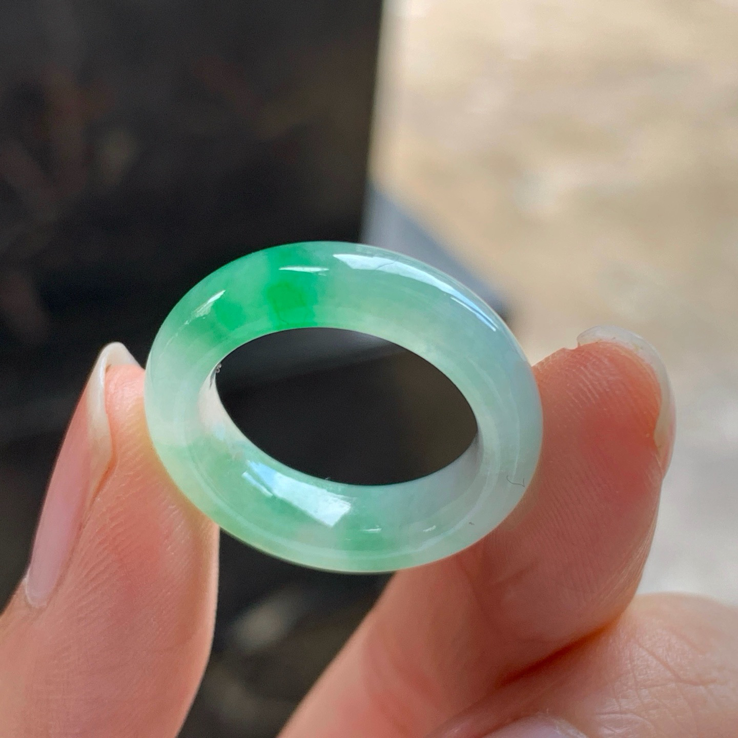 飘绿指环^_^种水足 清新