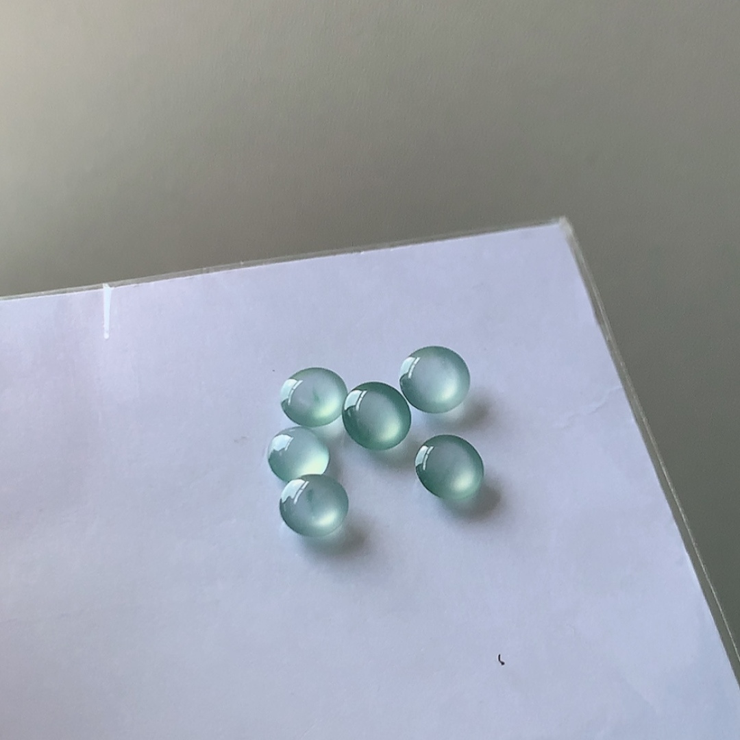 高冰旦面挂件 青翠明媚，种老水润，底子细腻，佩戴清新优雅 货号27603，7.3-7.1-3.8