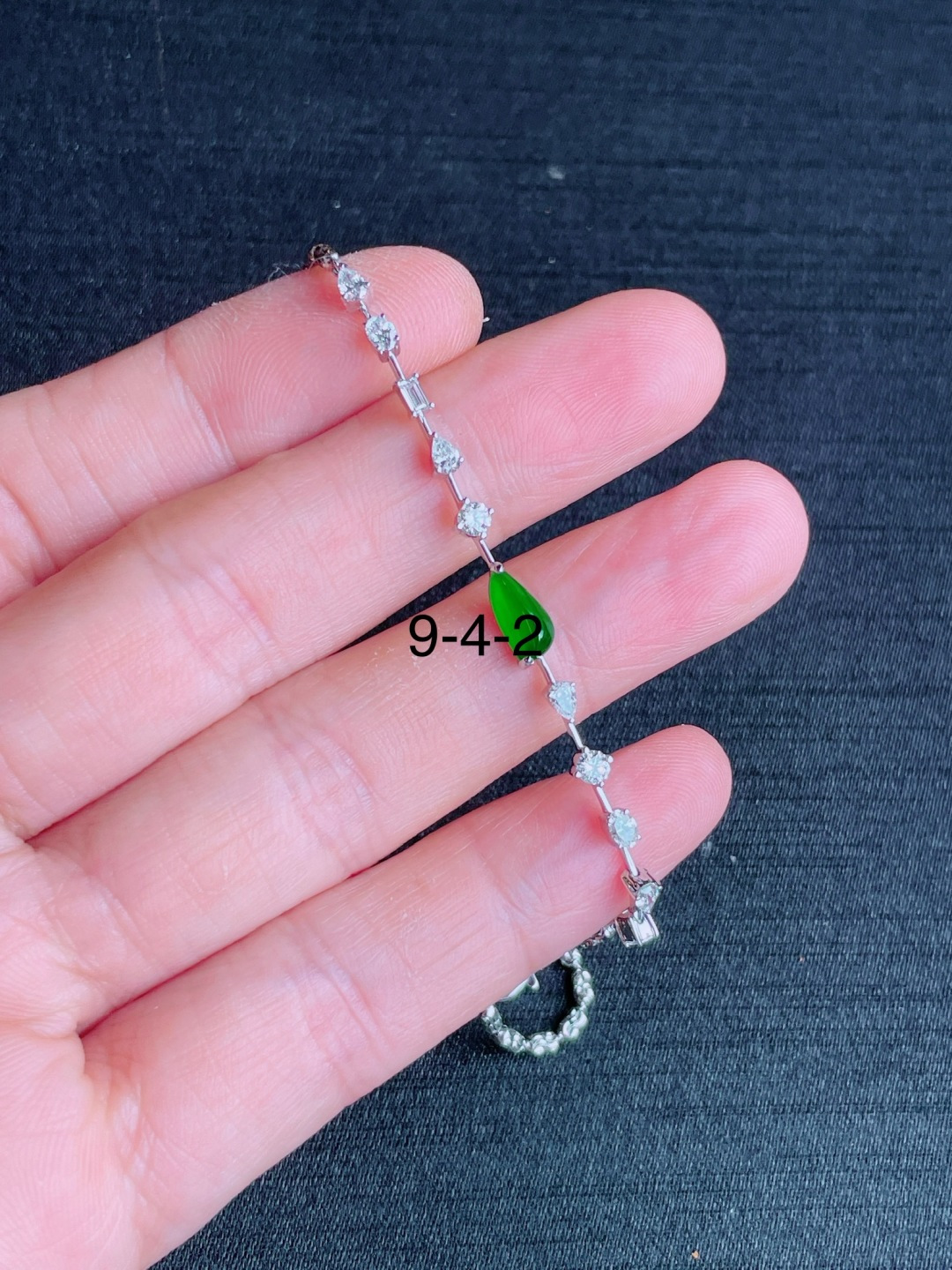 ️绿马眼手链，晶莹剔透，新颖时尚，9-4-2