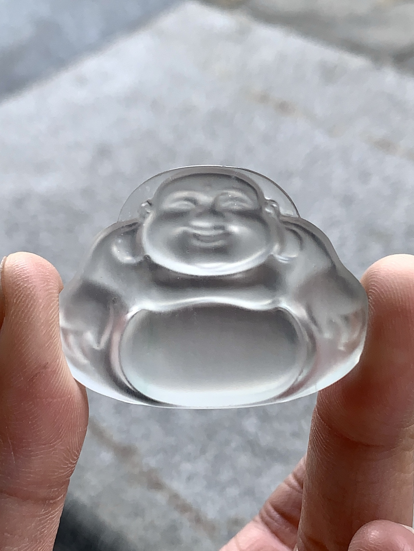 ️ 玻璃种佛公 | 通透纯净，满满的胶感 尺寸31.2×39.9×4.5