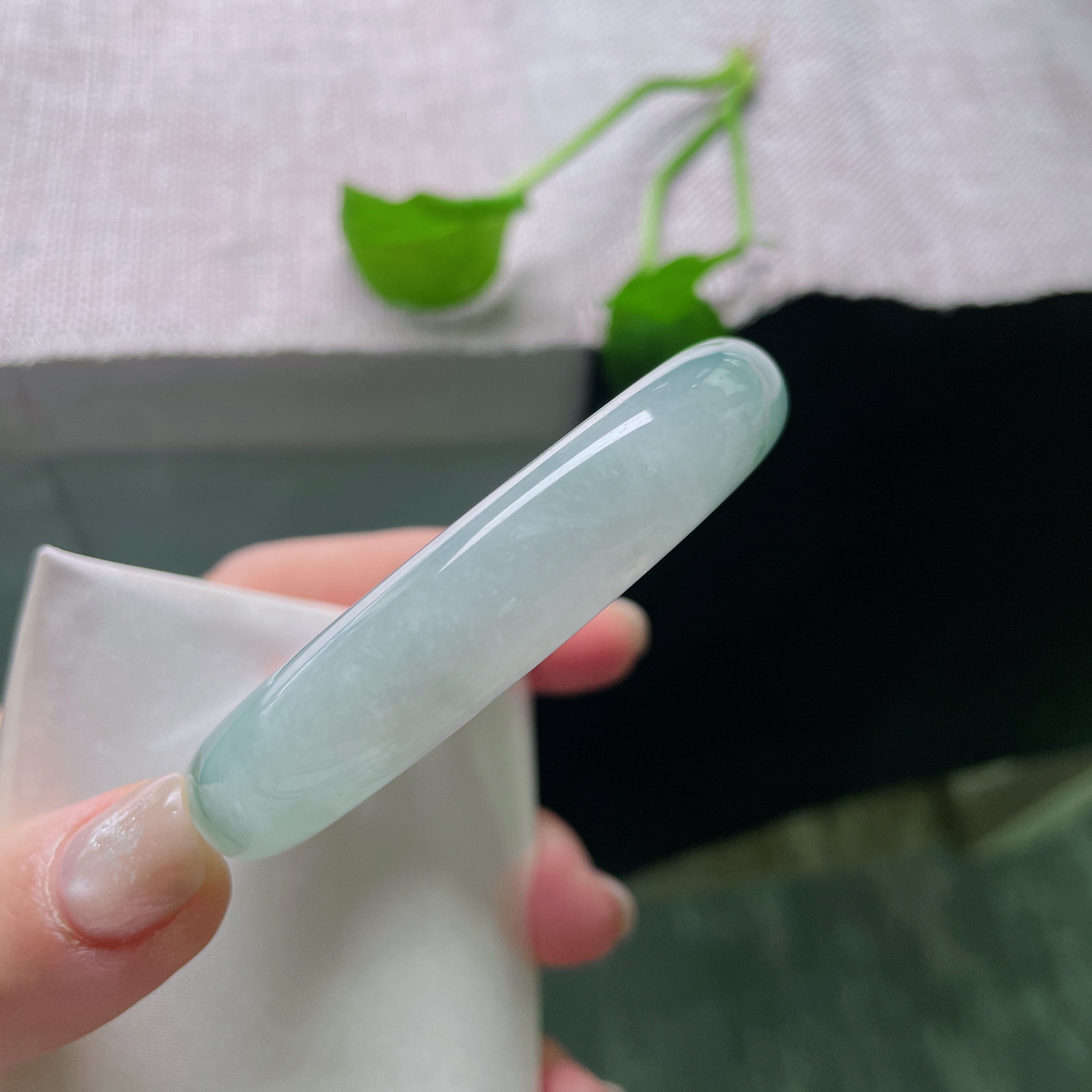 特价活动#54.9/12.5/8.4飘花正圈，蓝底，典雅贵气，有韵味，清透泛光，ss52181a..