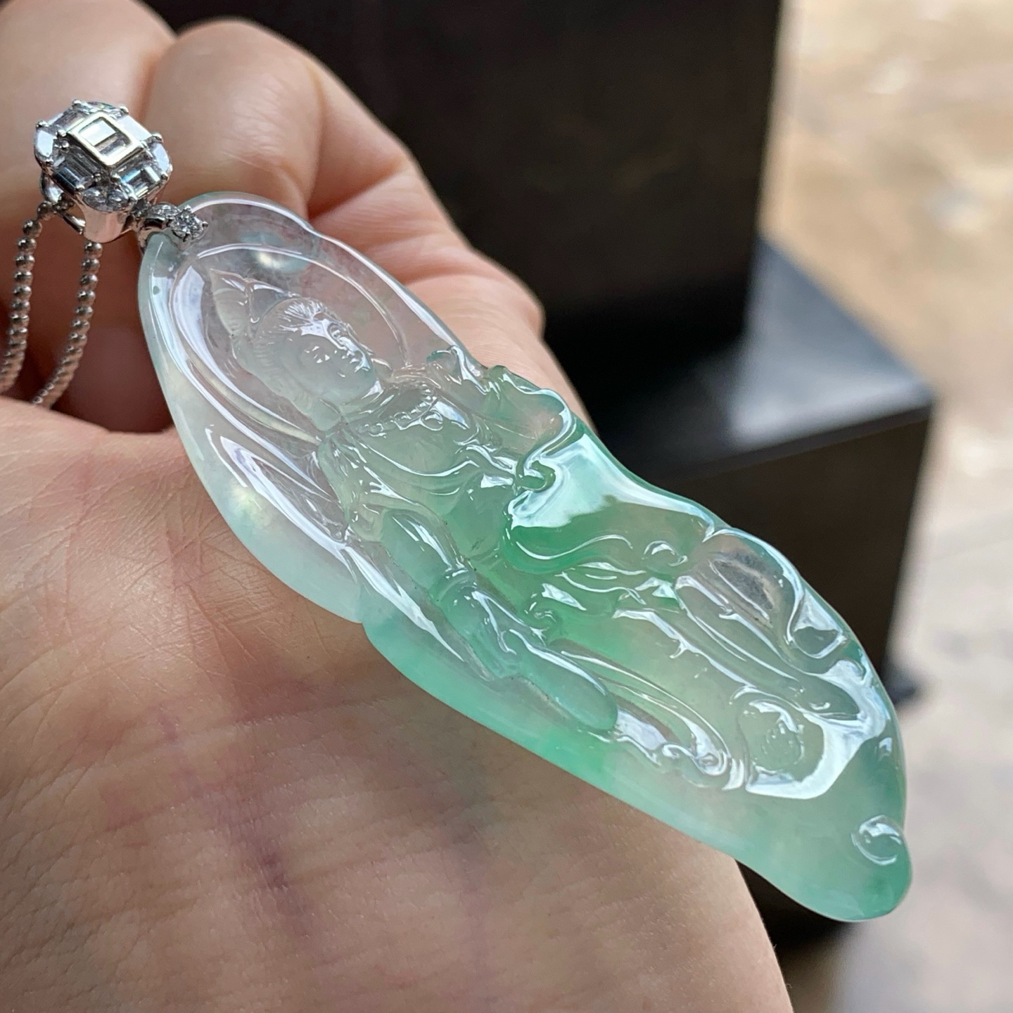 金钻镶嵌冰晴自在观音^_^胶感十足