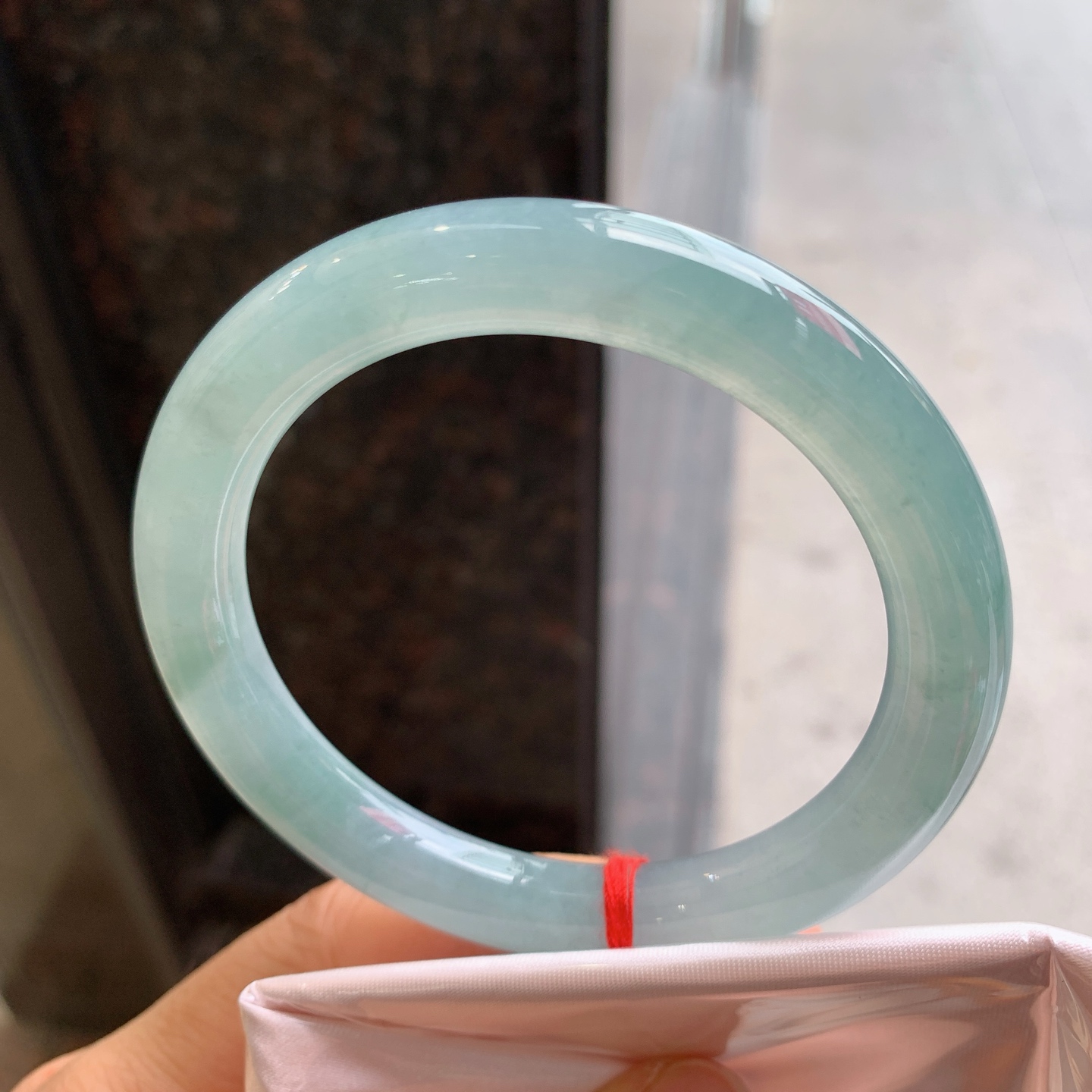 圆条冰蓝水 微棉 尺寸：58/9.8/9.5 细腻