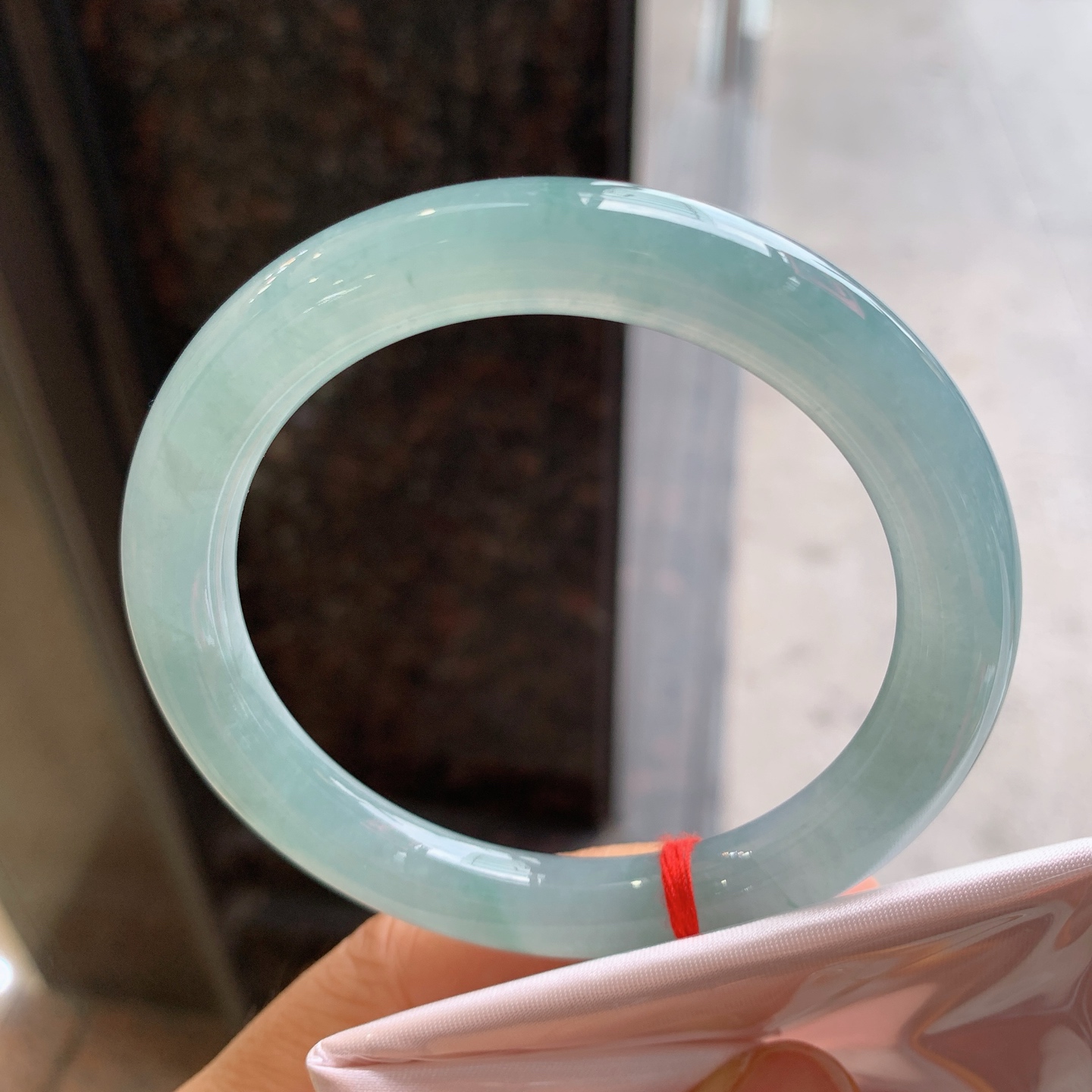圆条冰蓝水 微棉 尺寸：58/9.8/9.5 细腻