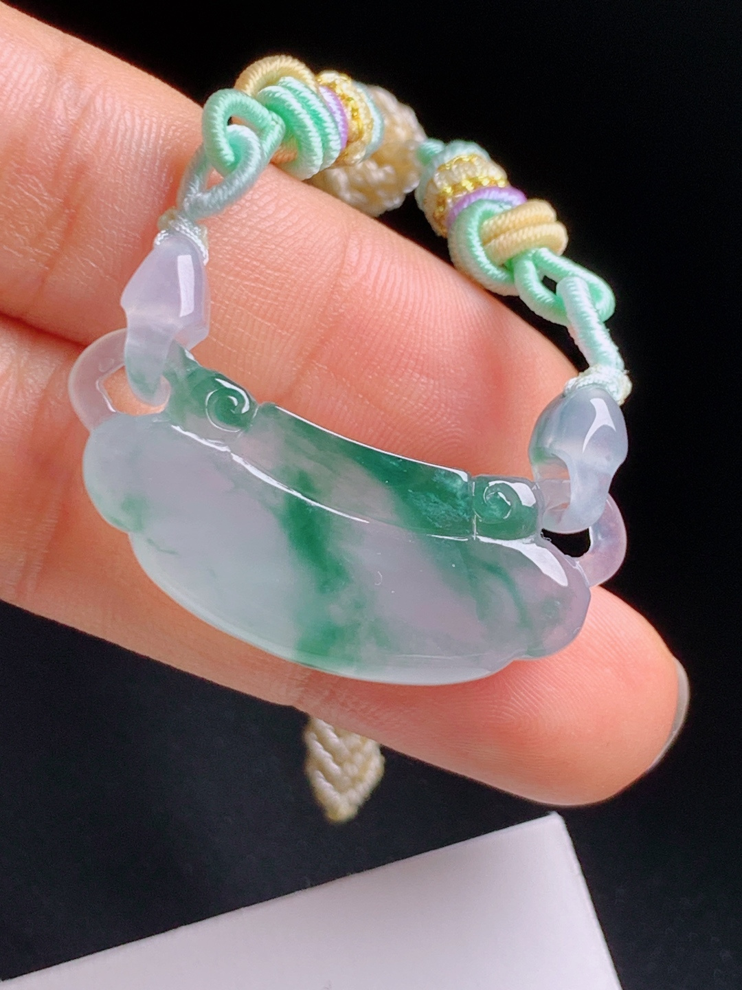 ️ 飘花如意锁，飘花灵动冰润通透，活环巧雕工艺精湛，平安锁福顺心如意