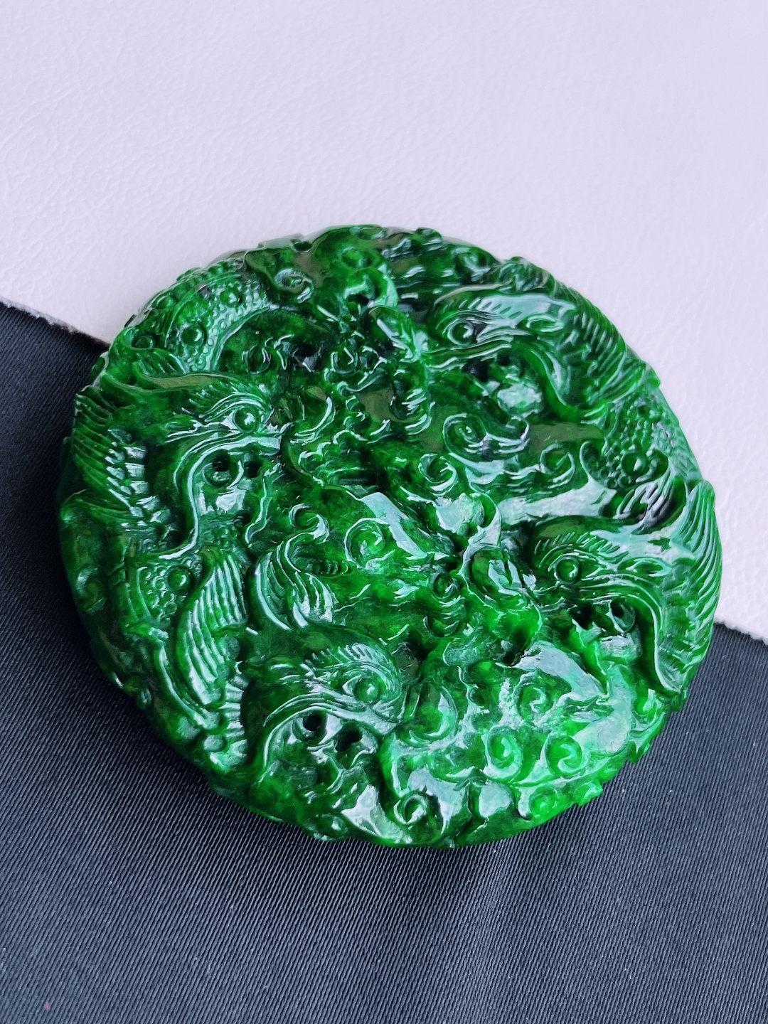 花绿九龙至尊，饱满大气，尺寸51/10.6/自然光实拍