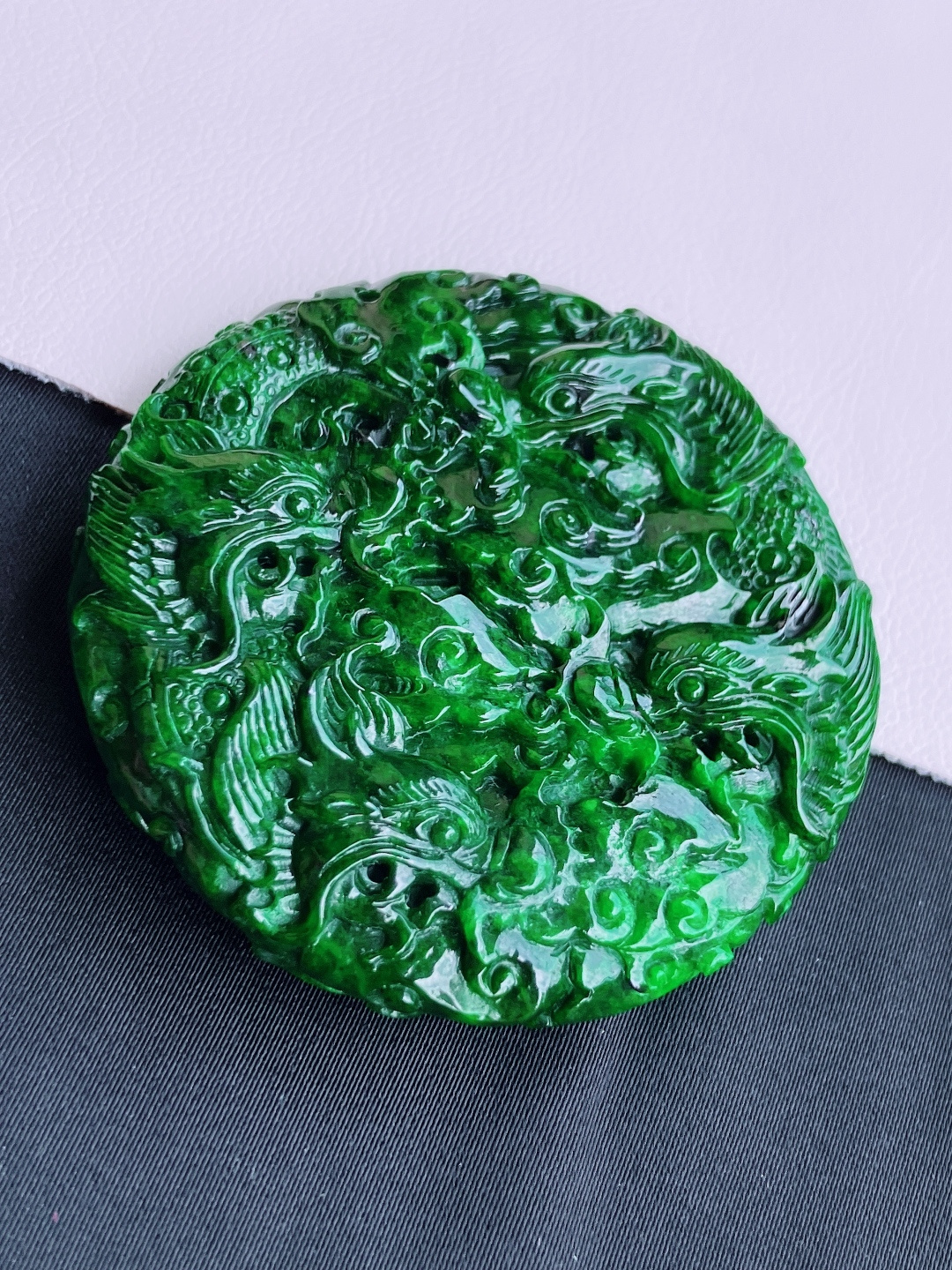 花绿九龙至尊，饱满大气，尺寸51/10.6/自然光实拍