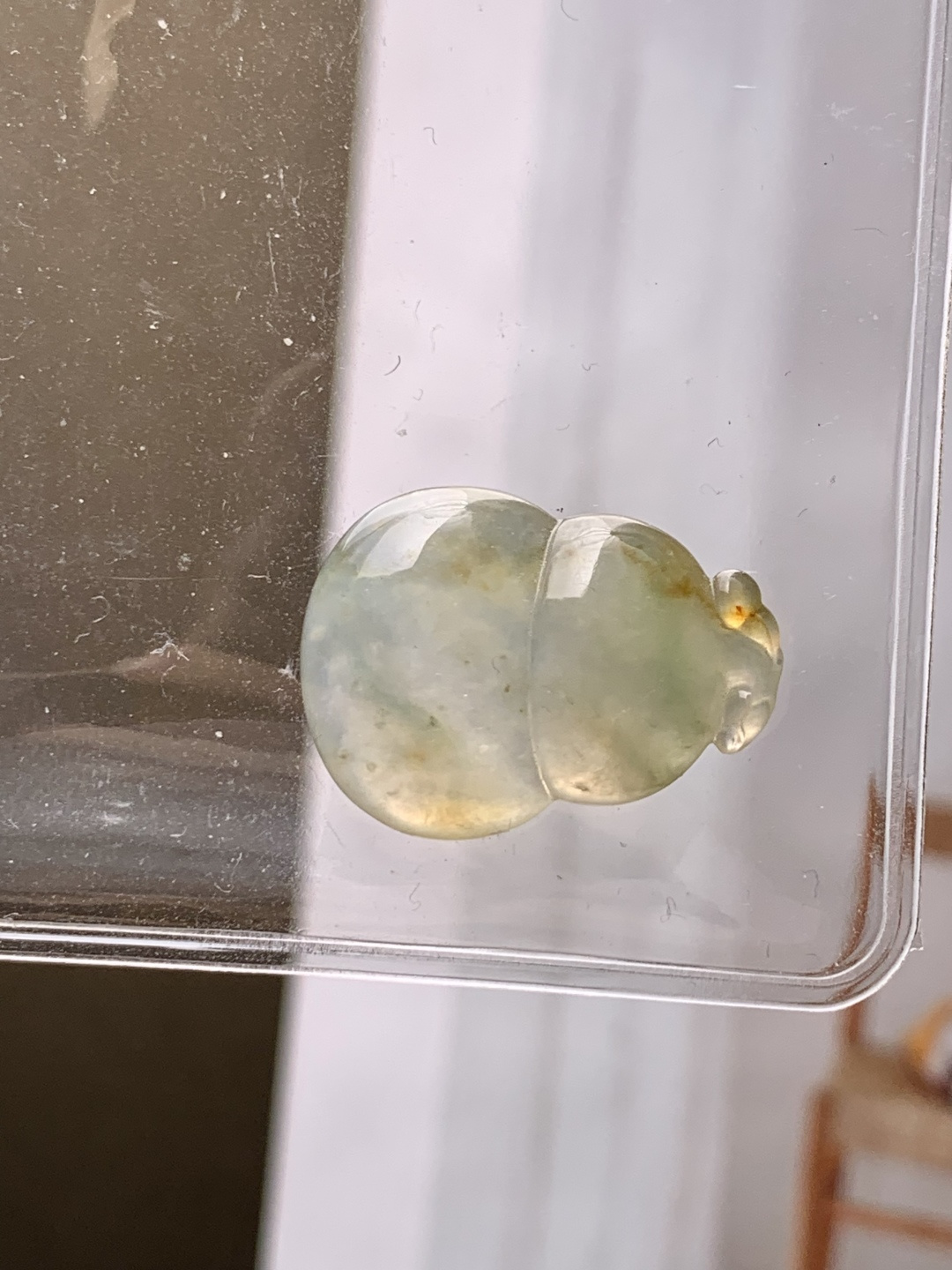 冰黄飘花葫芦，色泽浓艳 0606尺寸22.9*17*5.8