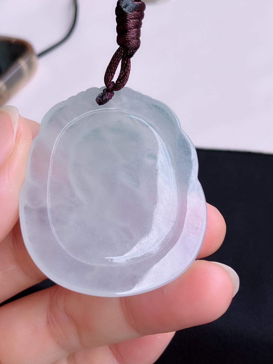 冰透生肖虎牌，晶莹剔透，尺寸46.5/40/5.6/自然光实拍