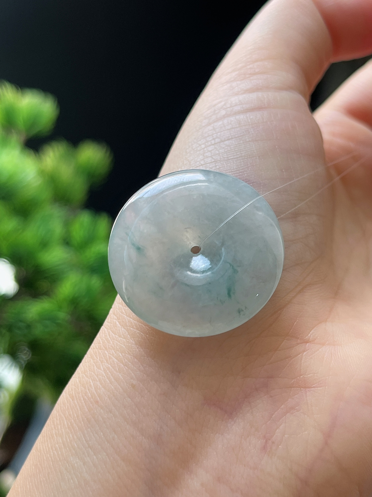 翡翠冰糯平安扣