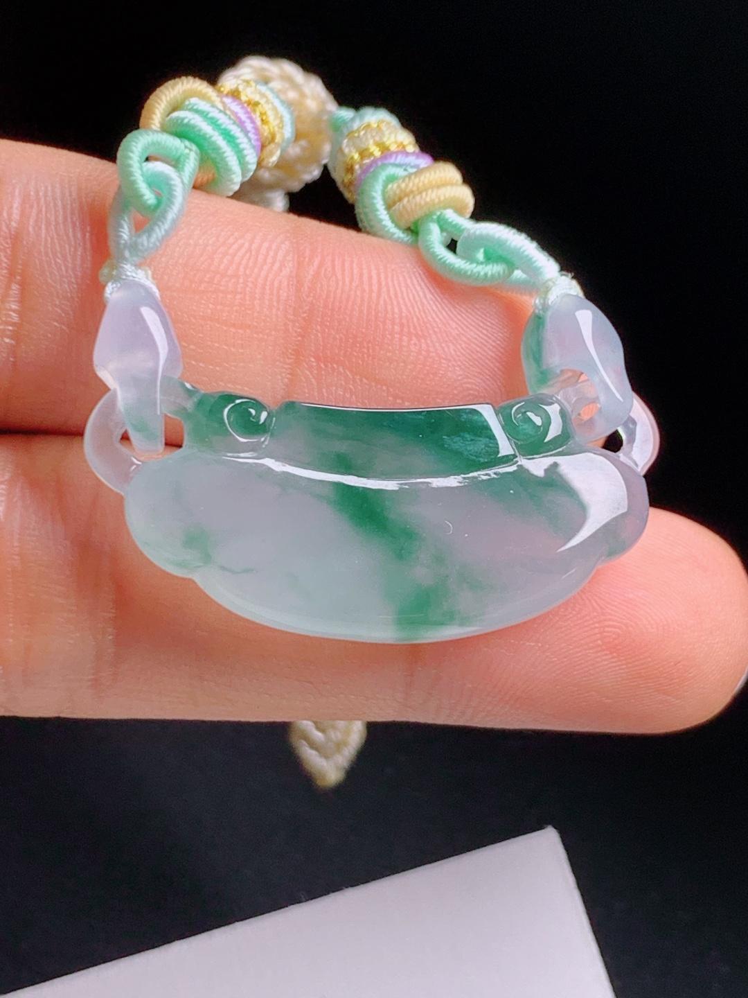 ️ 飘花如意锁，飘花灵动冰润通透，活环巧雕工艺精湛，平安锁福顺心如意