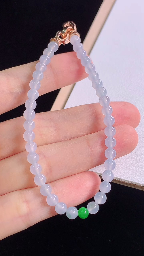 冰种手链，尺寸:4.5-4.5mm 2