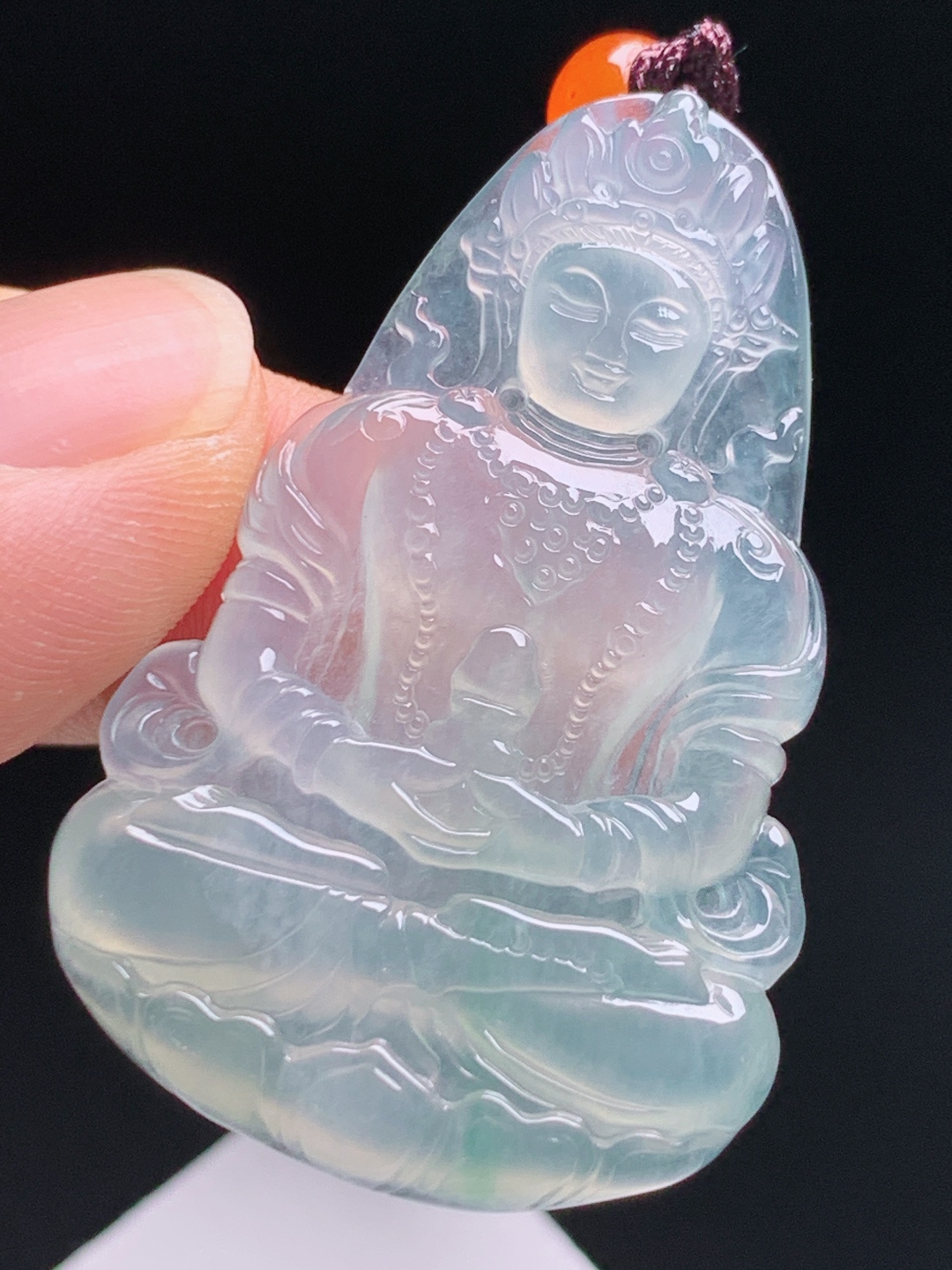️  冰种度母，种质通透起强胶，雕工细腻端庄，静心纳福雅致耐看