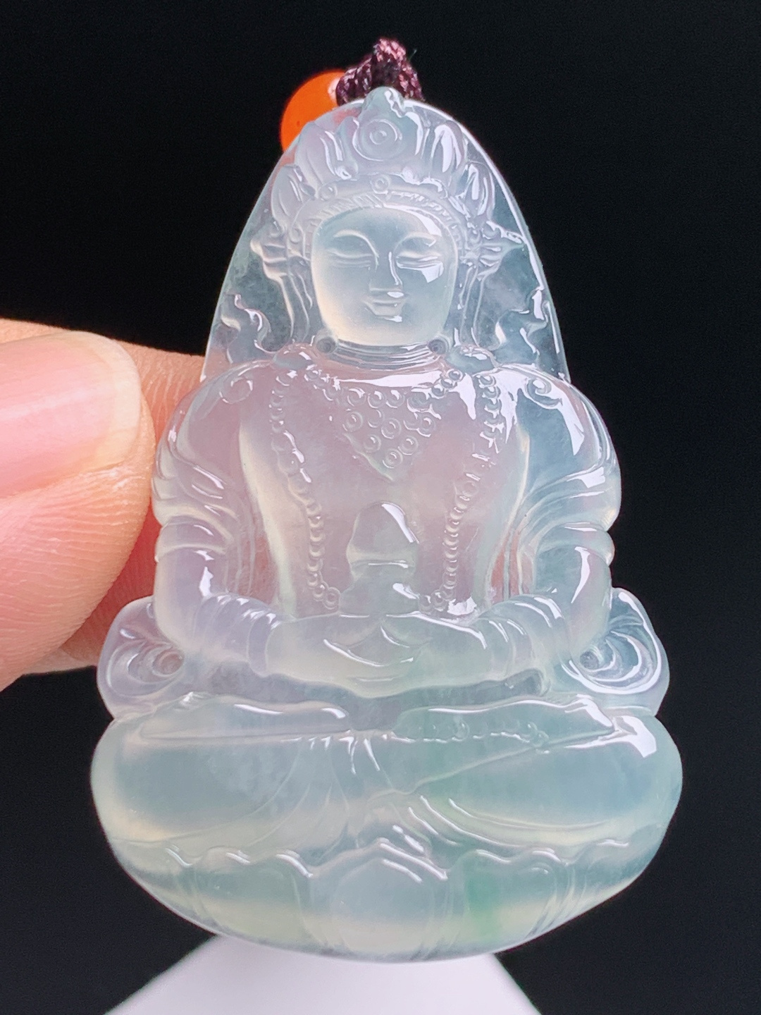 ️  冰种度母，种质通透起强胶，雕工细腻端庄，静心纳福雅致耐看