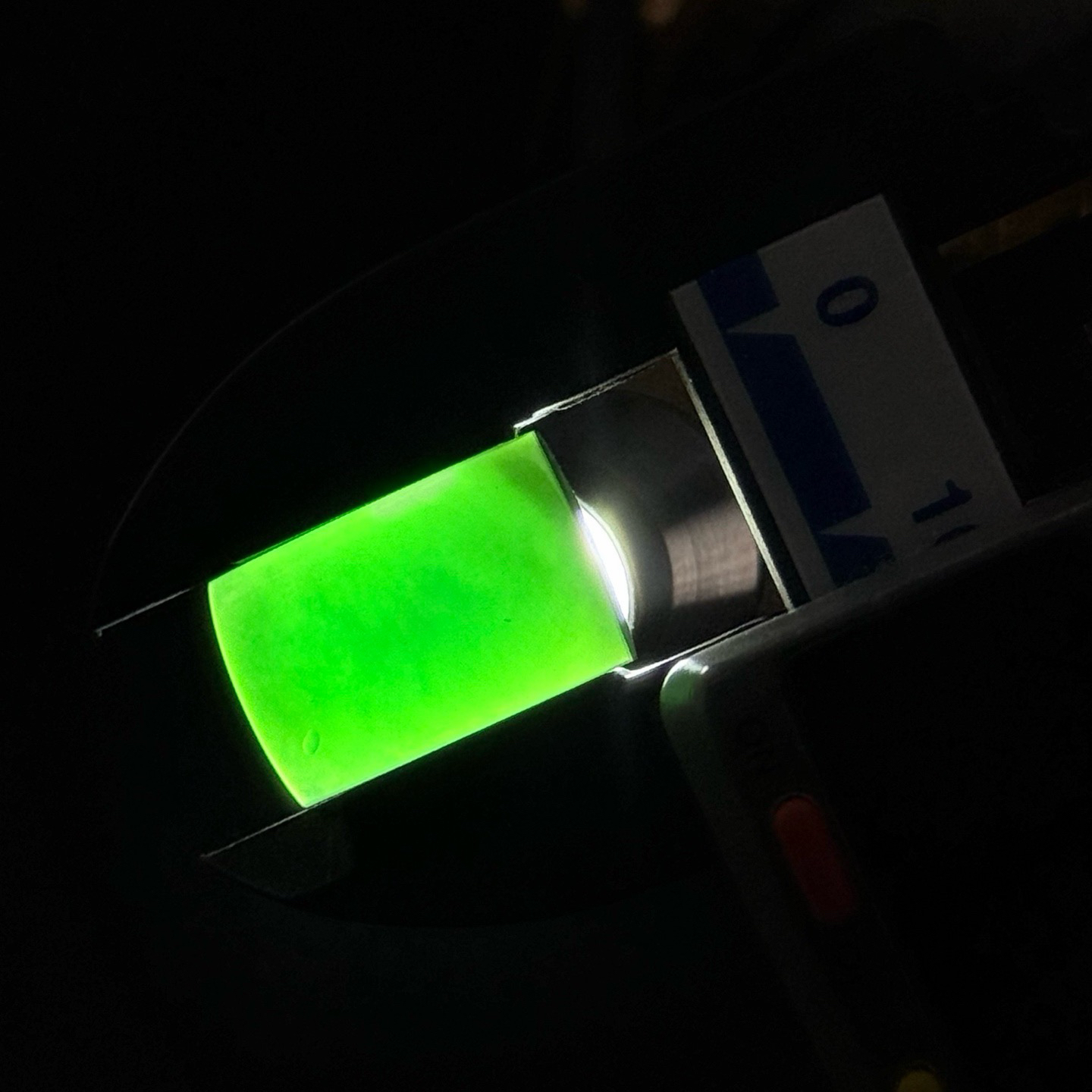 精品墨翠马鞍戒面 打灯通透 油性十足 尺寸18.1