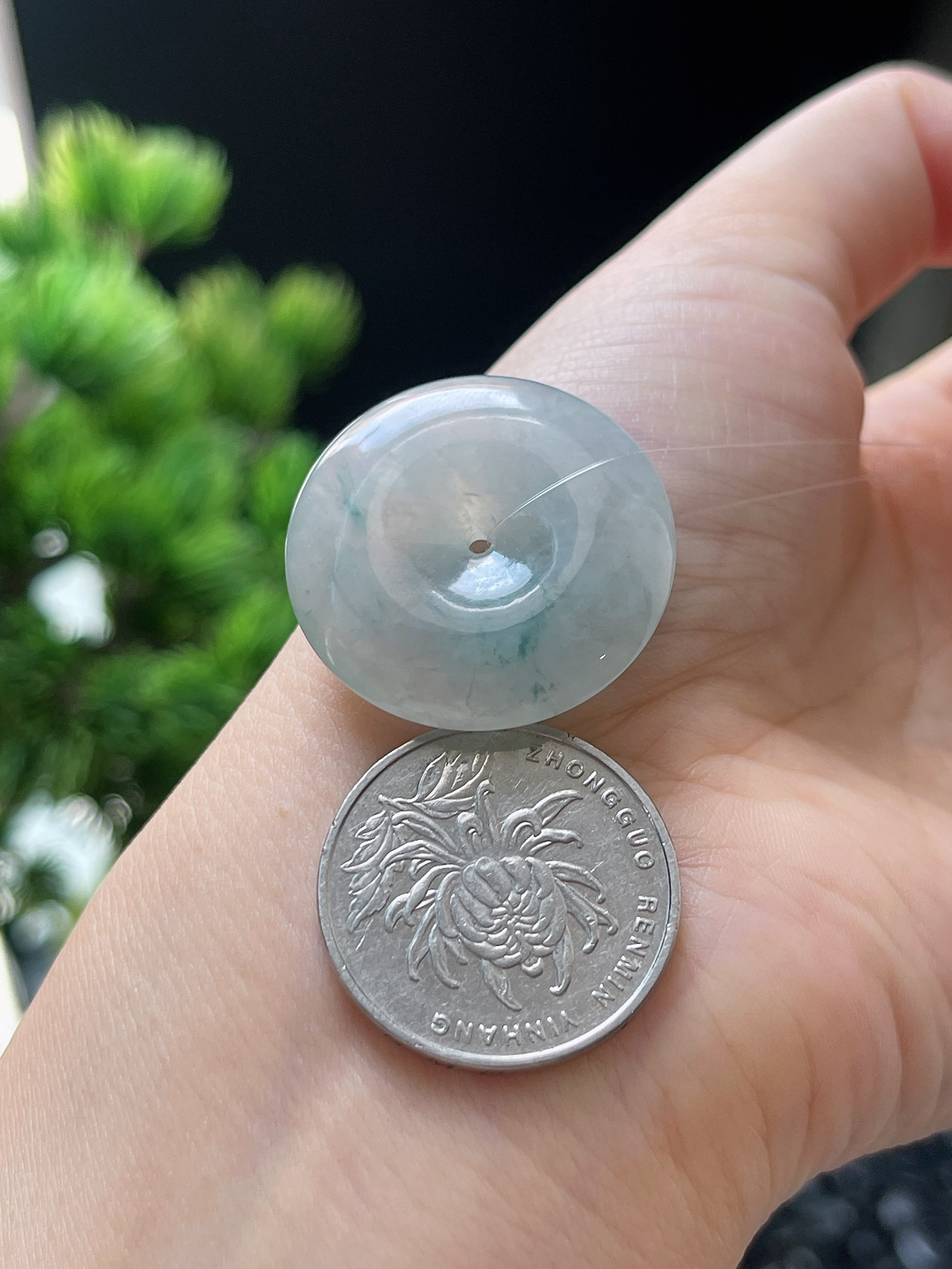 翡翠冰糯平安扣
