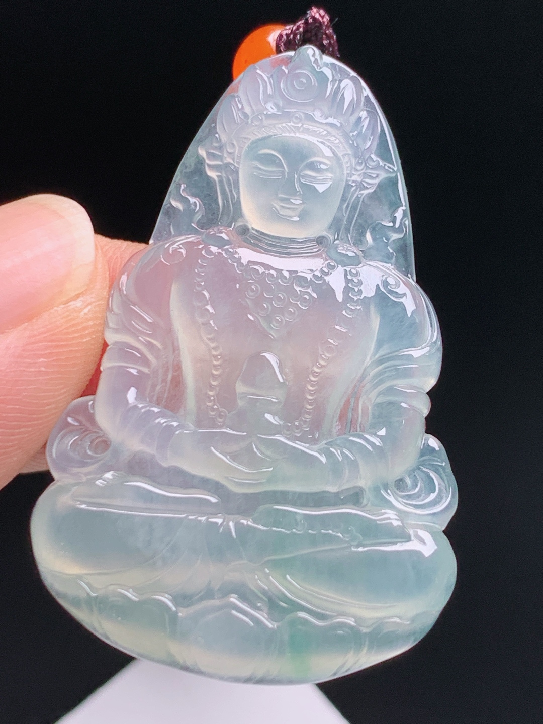 ️  冰种度母，种质通透起强胶，雕工细腻端庄，静心纳福雅致耐看