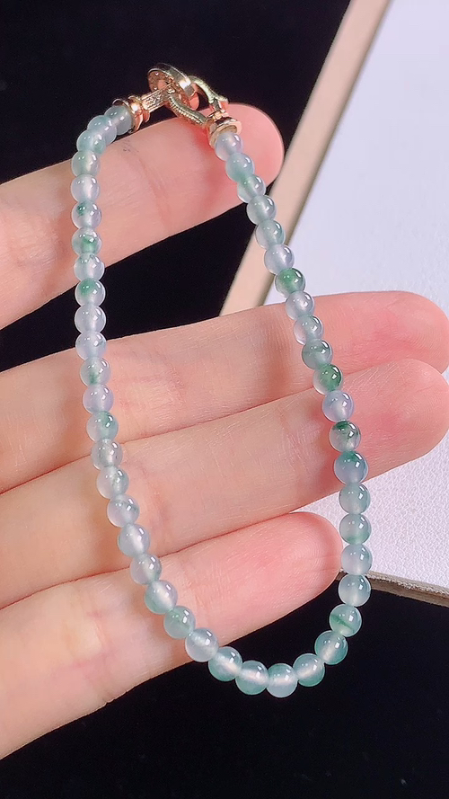冰飘花手链，尺寸:3.8-3.8mm 2