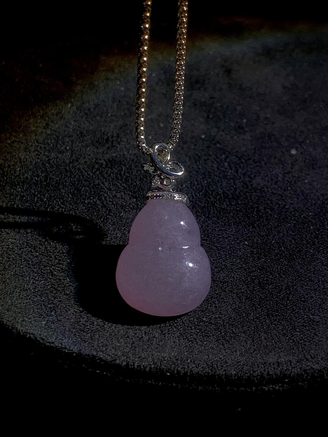冰紫葫芦，29.2-裸石20.2-15.5-6.3mm，4.5g，18K金，南非钻，不含链