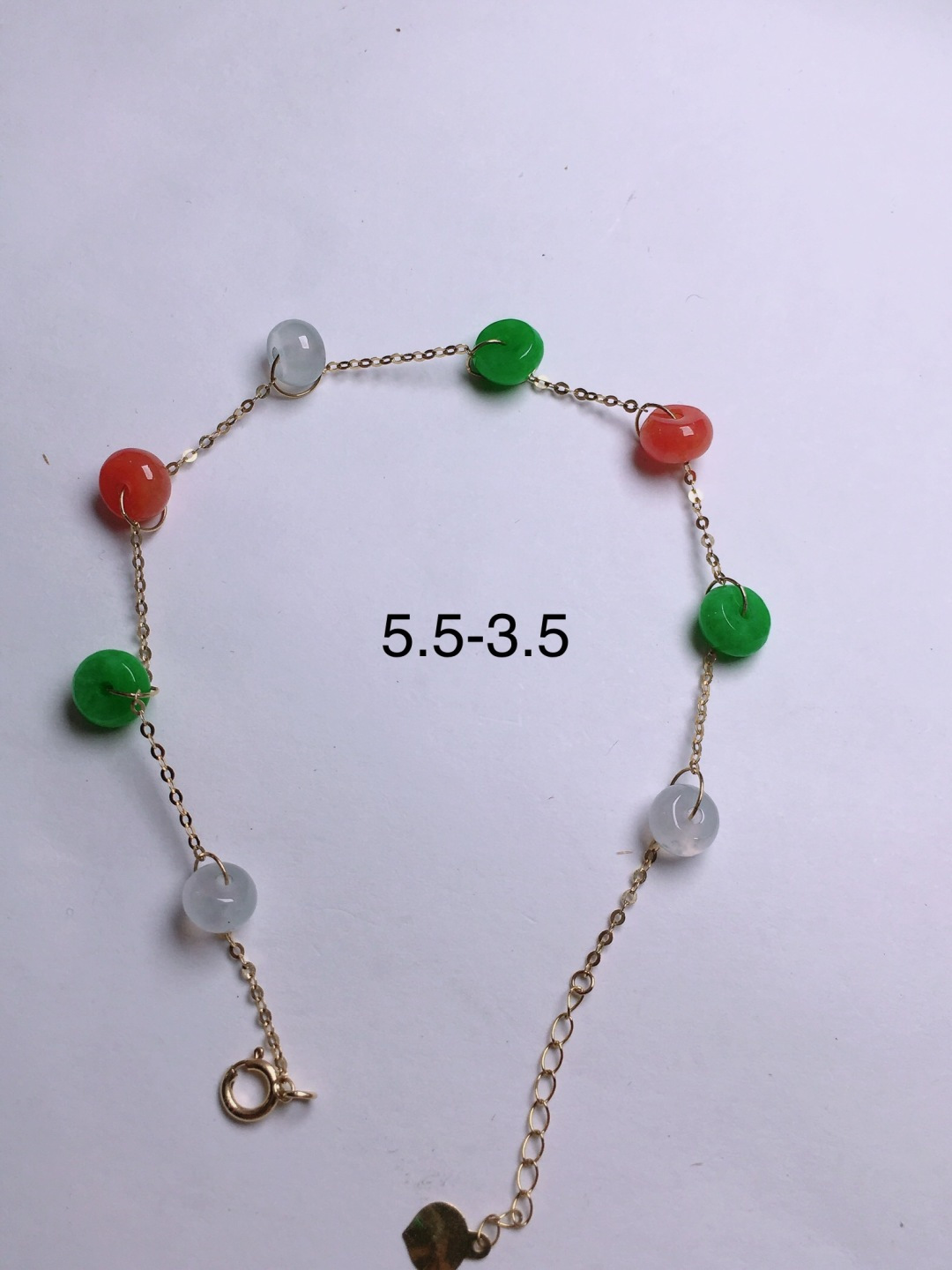 ️多宝平安扣手链，晶莹剔透，新颖时尚，5.5-3.5