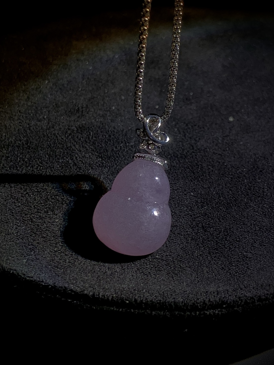 冰紫葫芦，29.2-裸石20.2-15.5-6.3mm，4.5g，18K金，南非钻，不含链