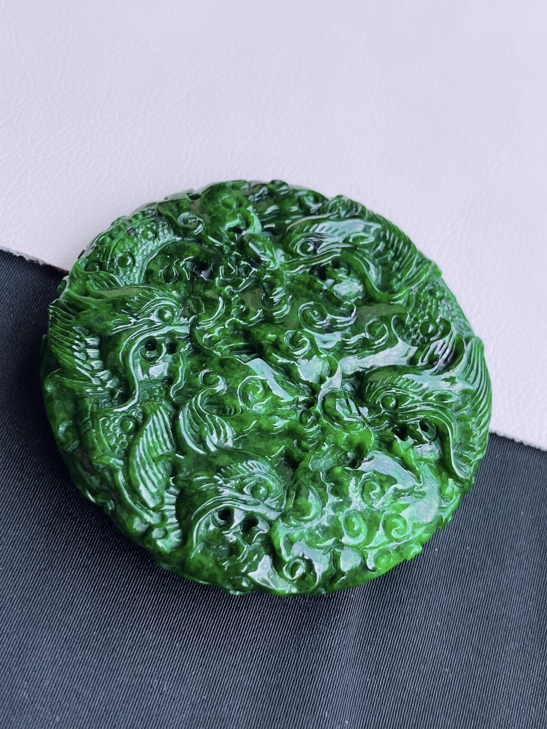 花绿九龙至尊，饱满大气，尺寸51/10.6/自然光实拍