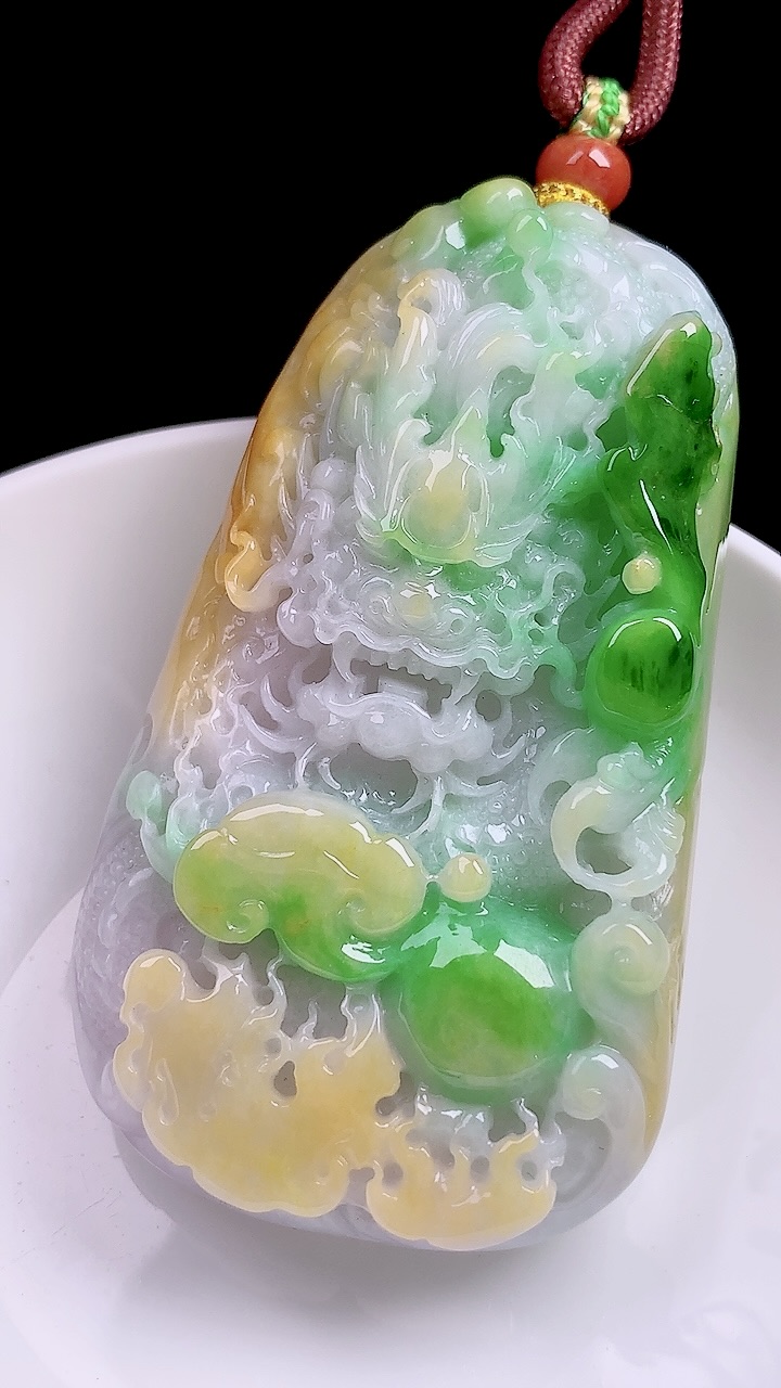 ️ 冰三彩龙牌 色泽艳丽，霸气十足 尺寸：79.3/46.2/14.4