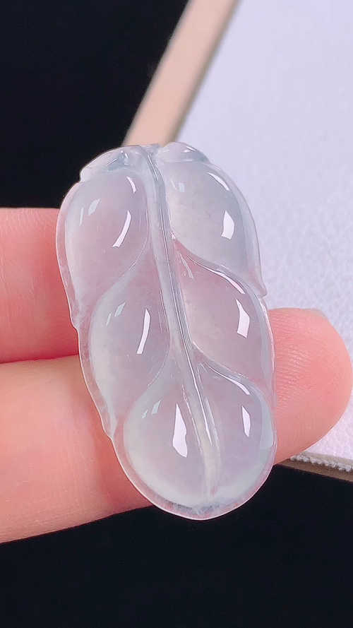 ️ 冰种叶子，无裂，尺寸:31.4-16.8-4.0mm