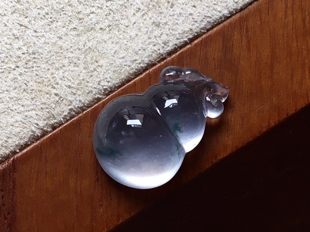 玻璃种飘花葫芦 品质，冰起光厚实尺寸15.3*10*6.2