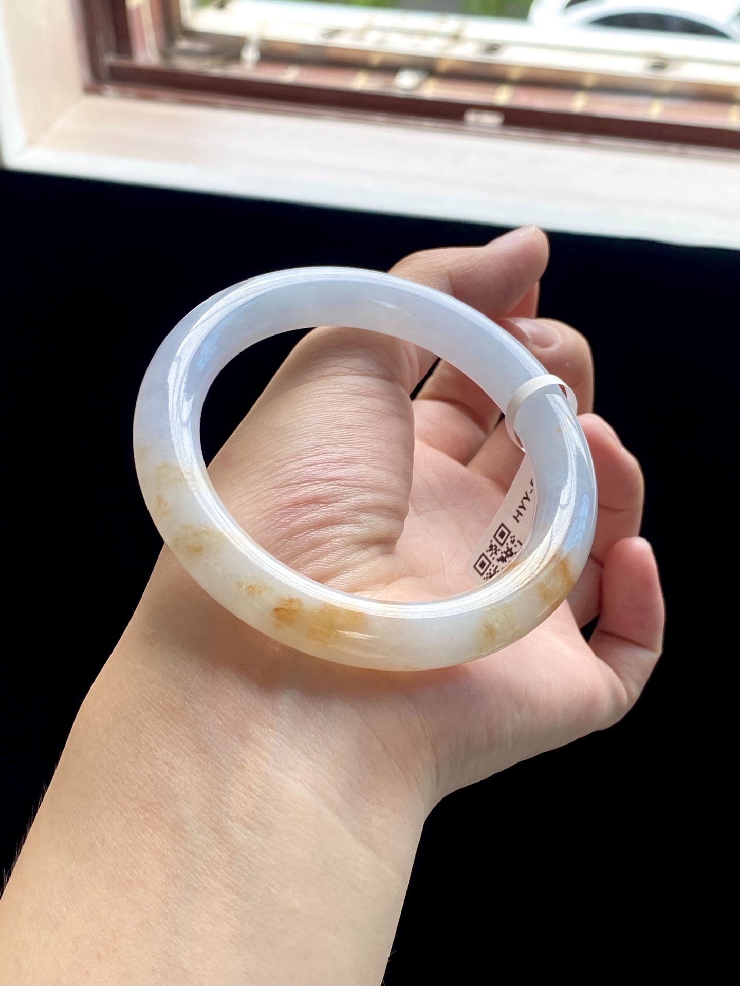 冰蓝黄翡桂花糕圆条成品 HYY-5759 ⭕️57.3-10-10.4
