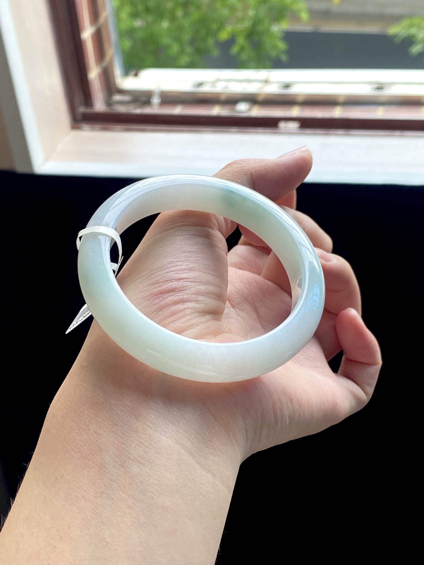 牛奶底蓝飘花正圈成品 HYY-2491 ⭕️57.5-12-8.5