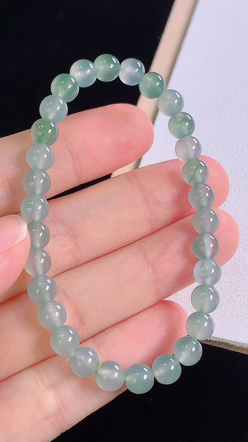 冰种手链，尺寸:5.5-5.5mm 5