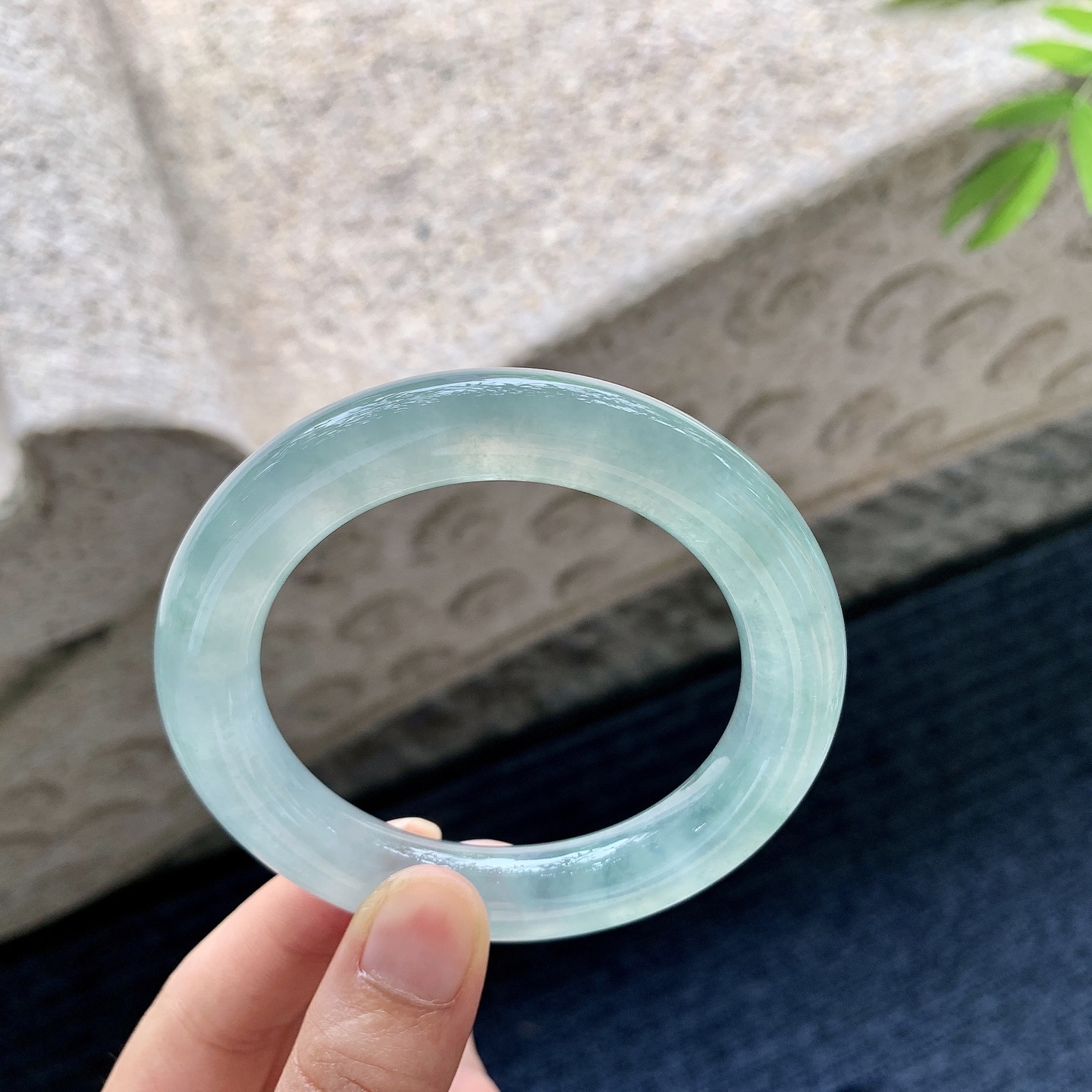 圆条53 54【编码】FH060921【描述】冰晴绿，清透，水润，种老，细腻，打灯有絮线