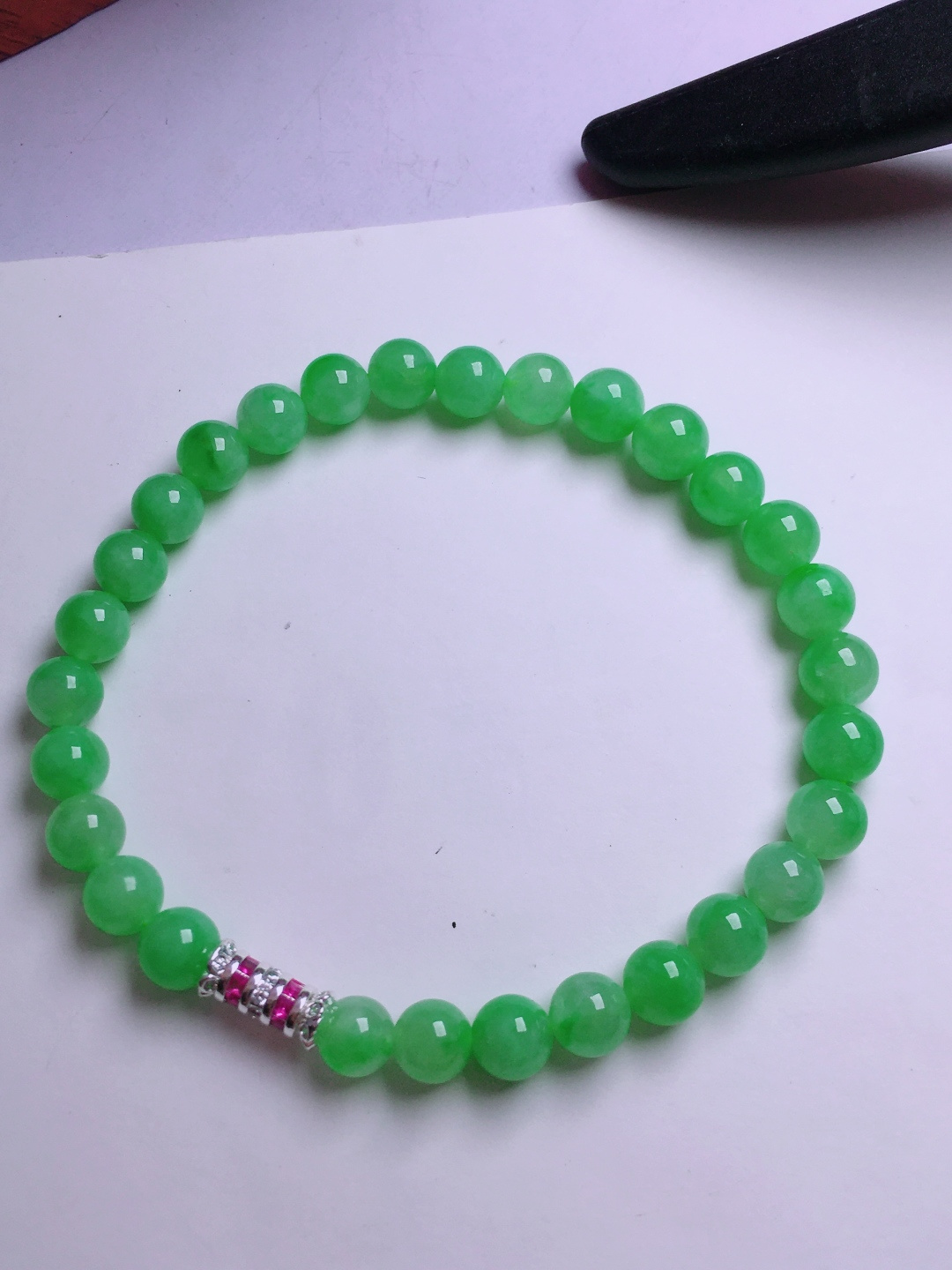 ️绿珠子手串，晶莹剔透，新颖时尚，6.8